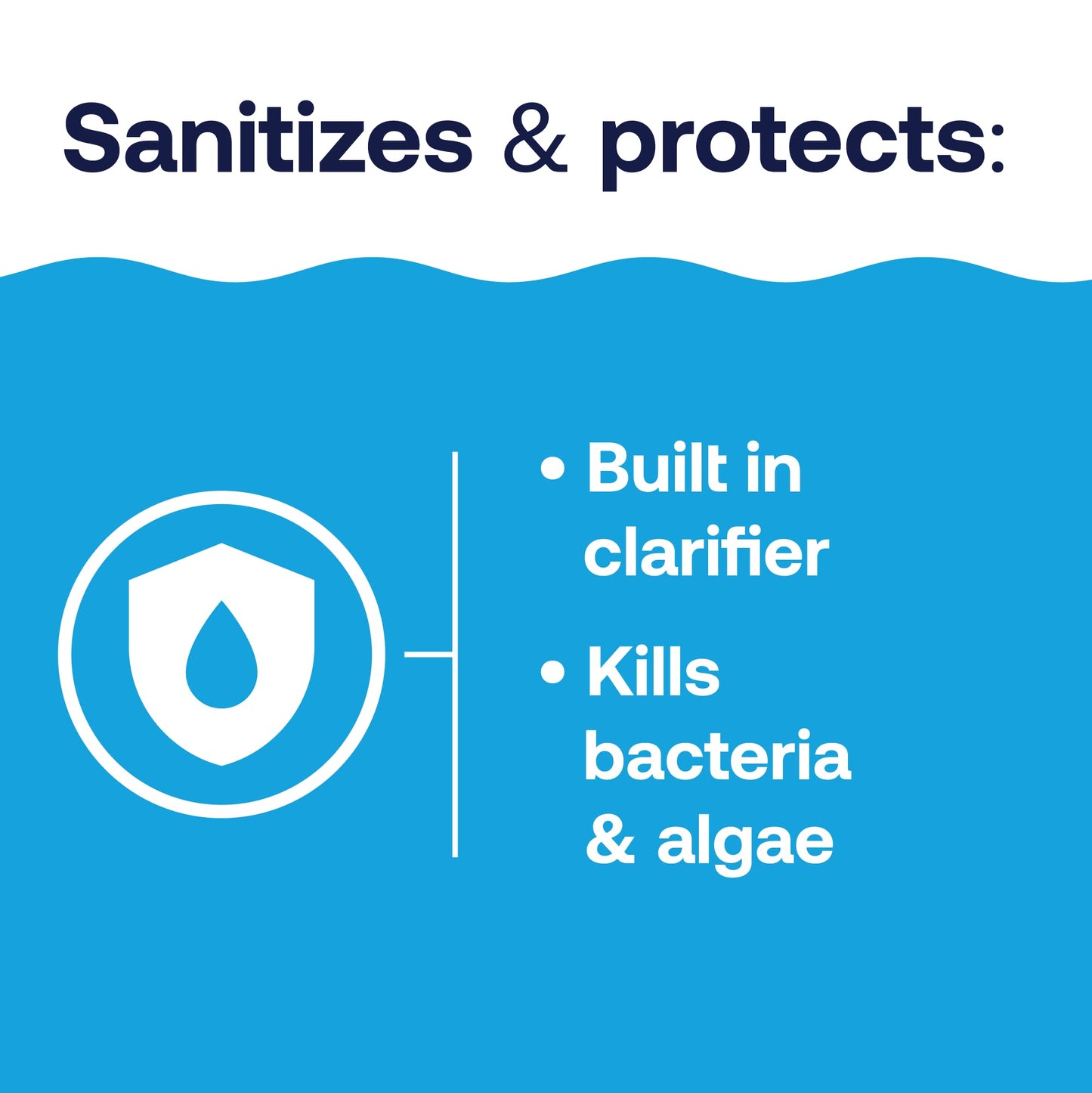 HTH 42055W Pool Care 3" Chlorine Tabs Advanced, Individually Wrapped Tablets - Swimming Pool Sanitizer with Clarifier & Algaecide, Destroys Bacteria & Algae, Delivers Clear Water All Season, 25 lbs