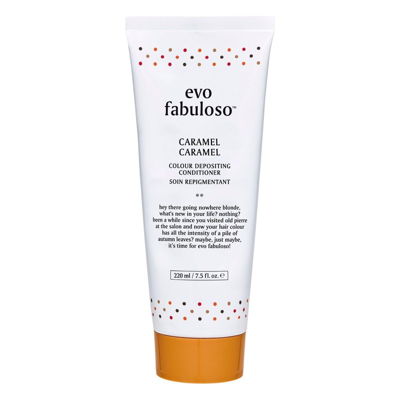 EVO Fabuloso Caramel Color Depositing Conditioner for Blonde Hair - Tones, Nourishes & Adds Shine - 7.4 fl oz