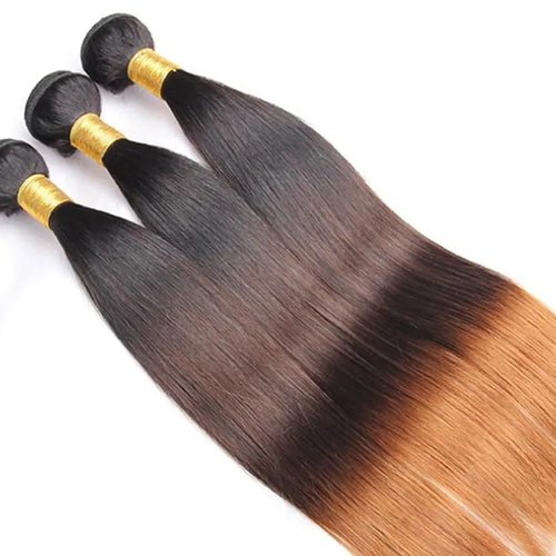 Condescension Brazilian Omber T1B/4/30 Human Hair Bundles 20 22 24 Inch Straight Hair 3 Bundles Human Hair 100% Unprocessed Remy Virgin Weave Hair for Women