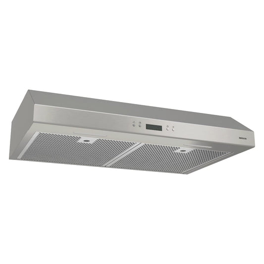 Broan-NuTone BCDJ136SS Glacier 36-inch Under-Cabinet 4-Way Convertible Range Hood with 3-Speed Exhaust Fan and Light, Stainless Steel