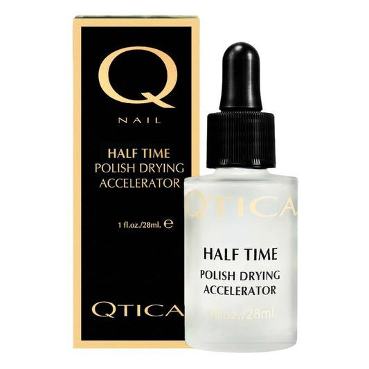 Qtica Half Time Polish Drying Accelerator – Fast-Dry Top Coat Nail Polish Dryer for Manicures & Pedicures – No Smudge, No Streak, No Dents – Quick-Dry Nail Solution for Long-Lasting Wear 1oz