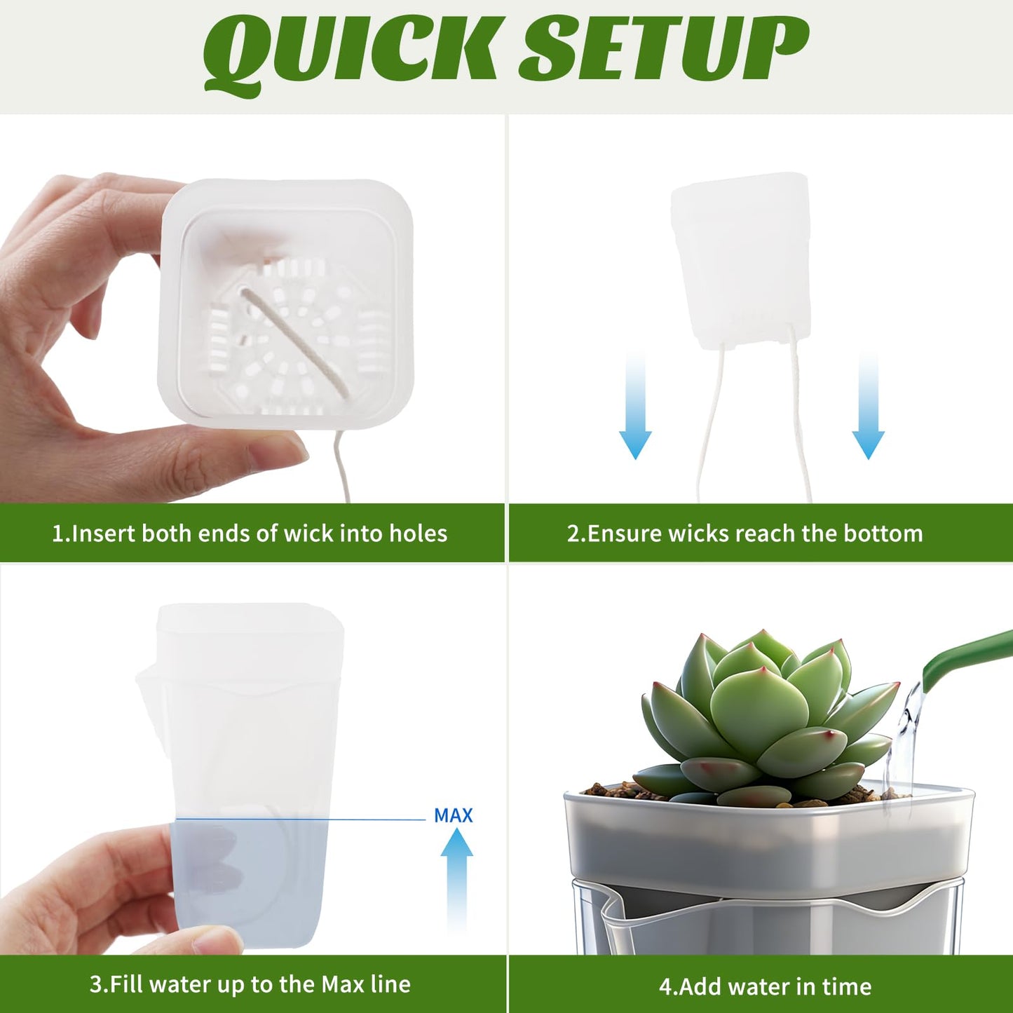 20 Pack 2.5“ Mini Self Watering Pots for Indoor Plants, Small Clear Plastic Planters with Water Level Indicator & Drainage Holes, Perfect for Alocasia Corm Propagation, Seedling, Cuttings (20, 2.5“)