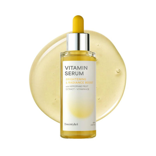 TWENTY KEI Vitamin Serum for Face, Korean Brightening Serum for Dull-Looking Skin, Lightweight Glow Serum for Radiance & Even-Looking Tone, Daily Facial Serum, 2.02 Fl Oz