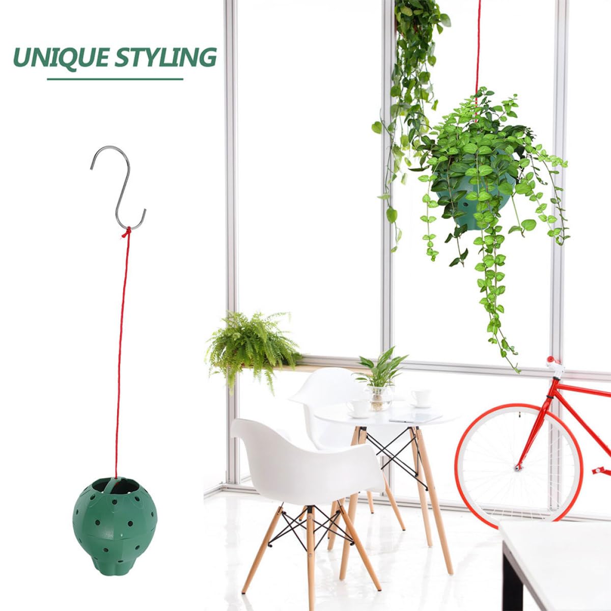 BESPORTBLE 5pcs Hanging Strawberry Planters with Side Holes, Round Small Indoor Pots for Succulents, Orchids, and Hydroponic Gardening, Multipurpose Plastic Containers for Home Patio