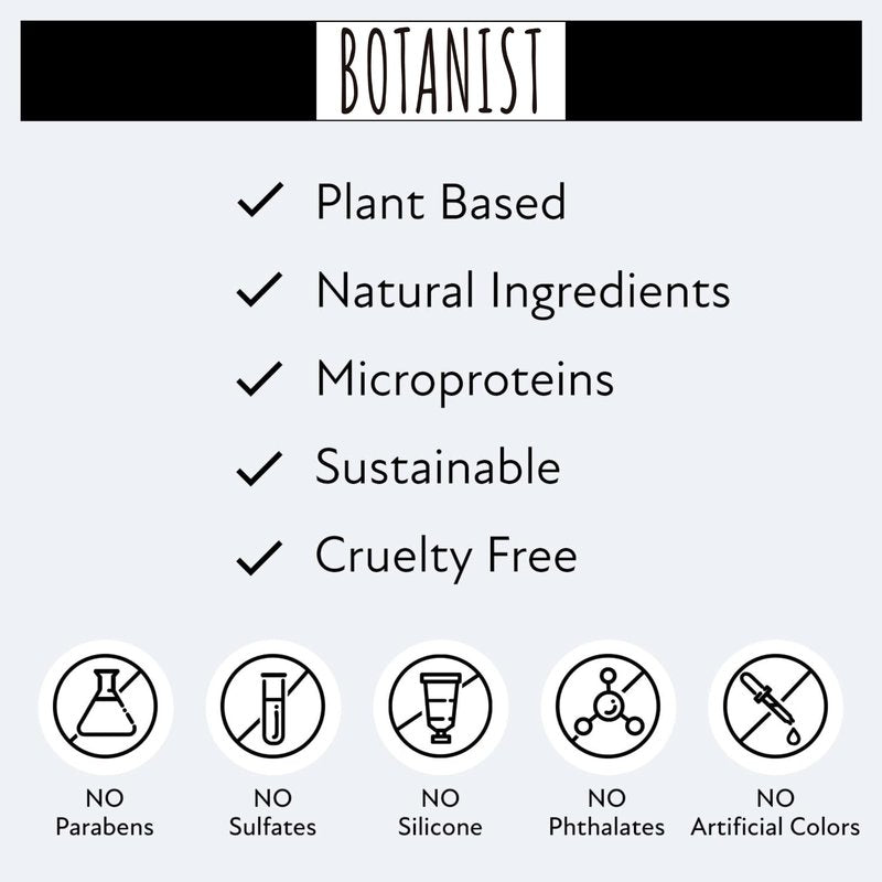 Botanist Organic Body Wash & Shampoo Set, Natural Shower Gel For Women Dry Skin, Sulfate Free Shampoo for Oily Hair with Natural Keratin & Honey from Japan, Silicone & Paraben Free 32.0 Fl Oz