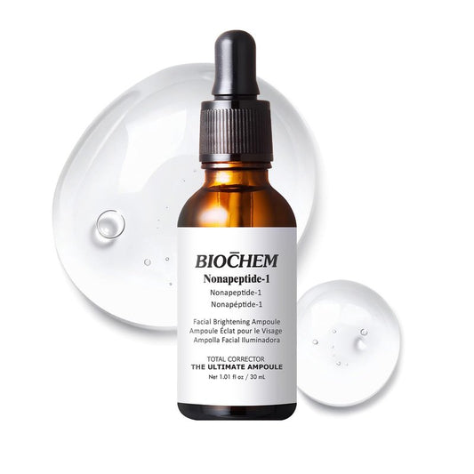 BIOCHEM Nonapeptide-1 Brightening Serum– Ampoule for Even Skin Tone & Natural Glow– Anti-Aging Peptide Treatment for Face & Neck,1.01 fl oz/30 mL