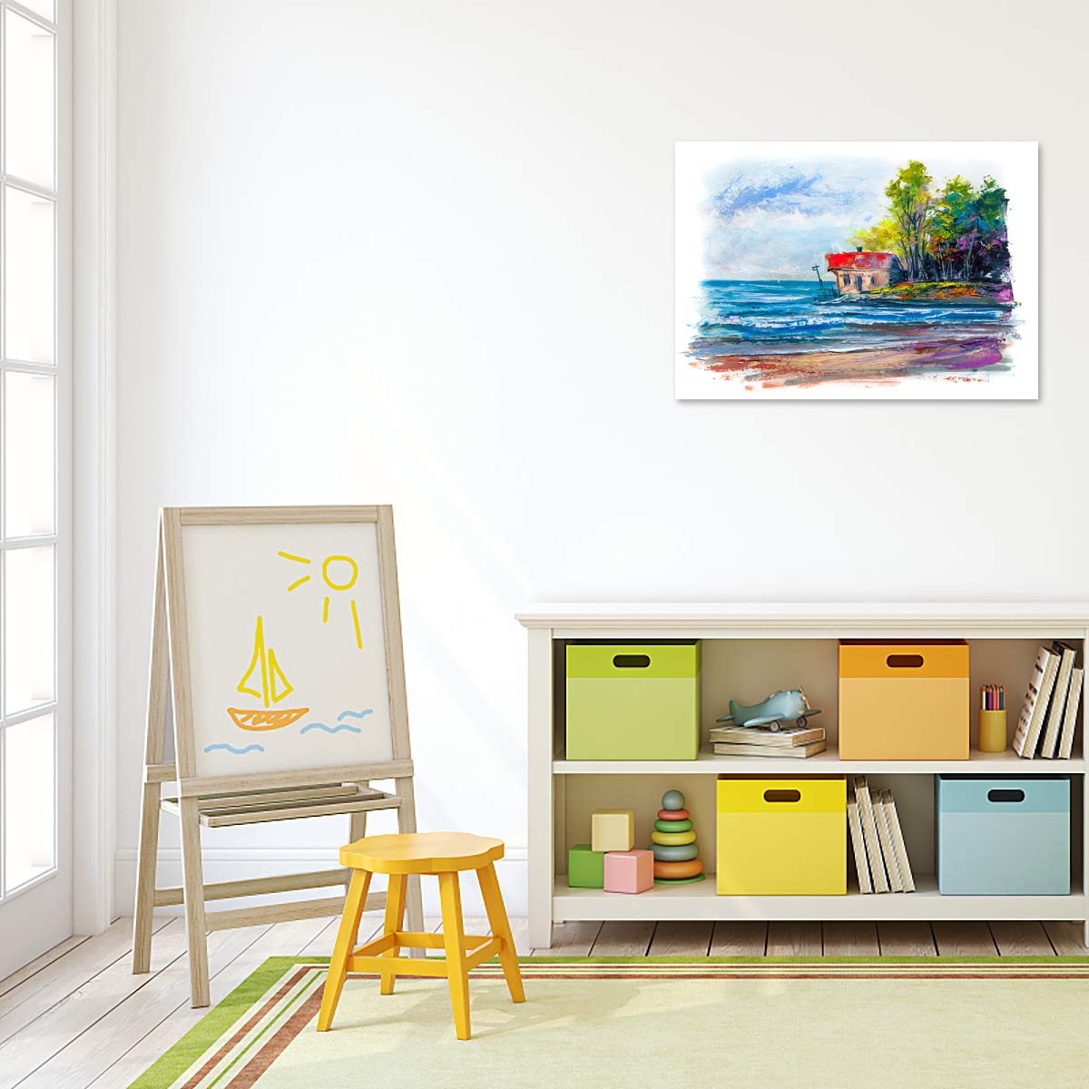 GOTIDEAL Canvases for Painting, 6x6 inch of 24, Professional Primed White Blank Flat Canvas Panels- 100% Cotton Artist Canvas Boards for Acrylics Painting, Oil Watercolor Tempera