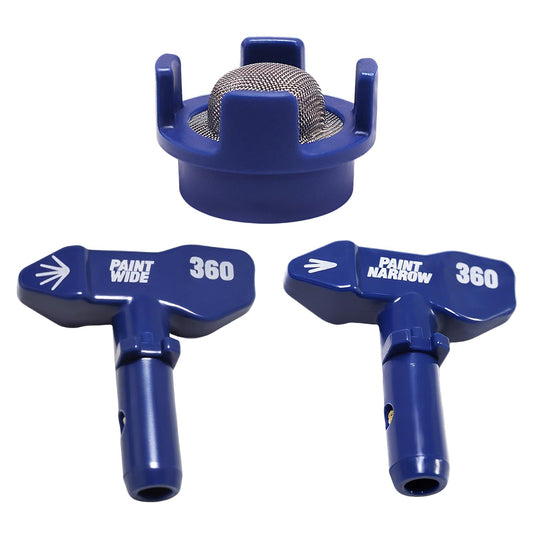 18F520 Paint Spray Tip Kit Fits for TrueCoat 360 26D280 26D281 26D283 Wide/Narrow Spray Pattern Kit andInlet Strainer Filter (Blue 1PC)