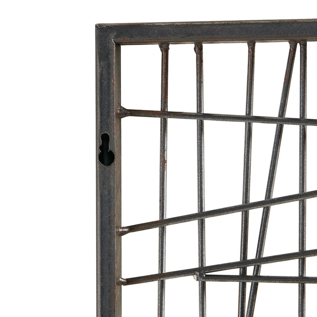 INK+IVY Savoy Wall Art Living Room Décor - Modern Abstract Metal Wire Design Home Accent Entry Way Decoration Ready to Hang Panel for Bedroom, 13.8"W x 0.79"D x 35.4"H, Gold Black