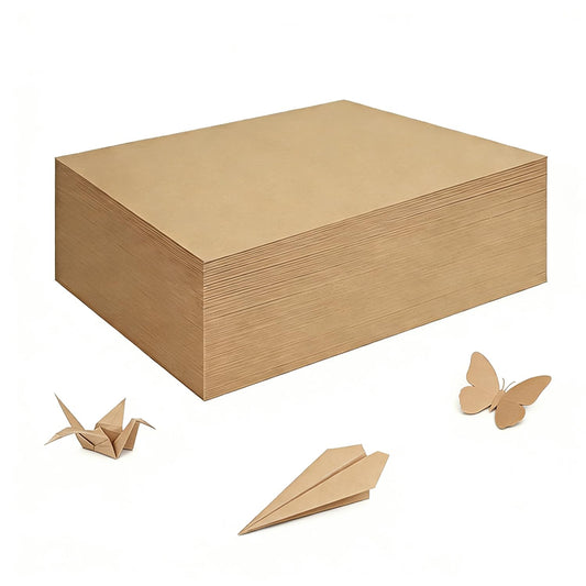 200 Sheets Brown Kraft Paper for Wrapping Gifts Bouquet 12”x 17”Construction Paper for Art Craft Drawing Supplies Kraft Sheets for Packing Moving Shipping