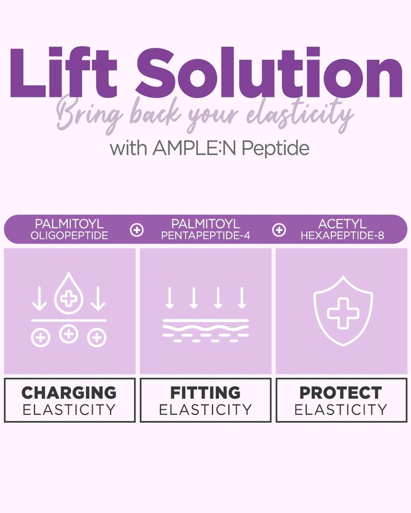AMPLE:N Peptide Shot 2X Ampoule – Intensive Age Defying Concentrate Face Serum with Peptide Threads – Erasing Wrinkles and Improve Firmness – Lifting Sagging Skin – Plump, Repairs Skin, 3.38 fl.oz.