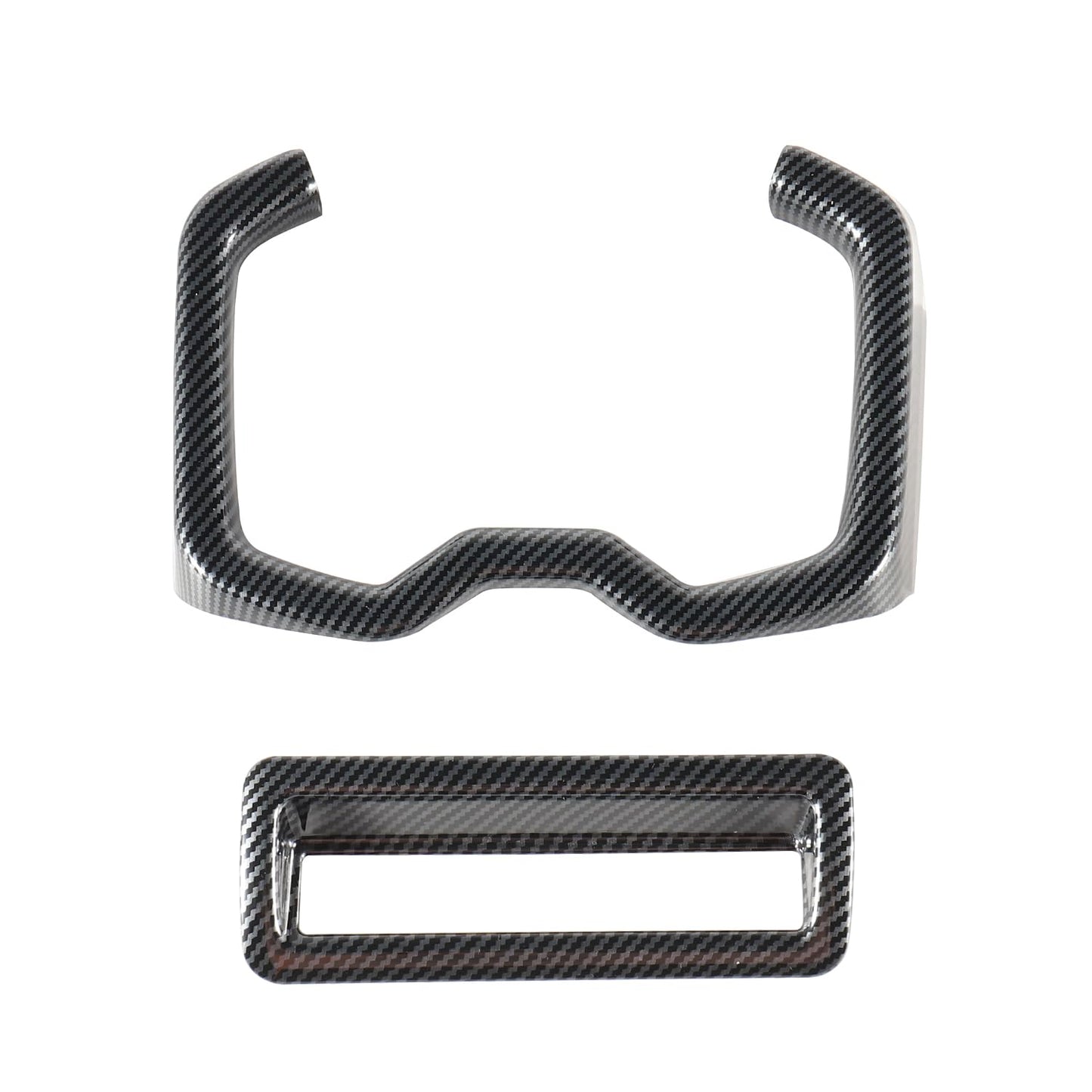 Tempsnow Interior Trim for Toyota RAV4 2019-2025 Carbon Fiber Gear Shift Panel Cover Kit