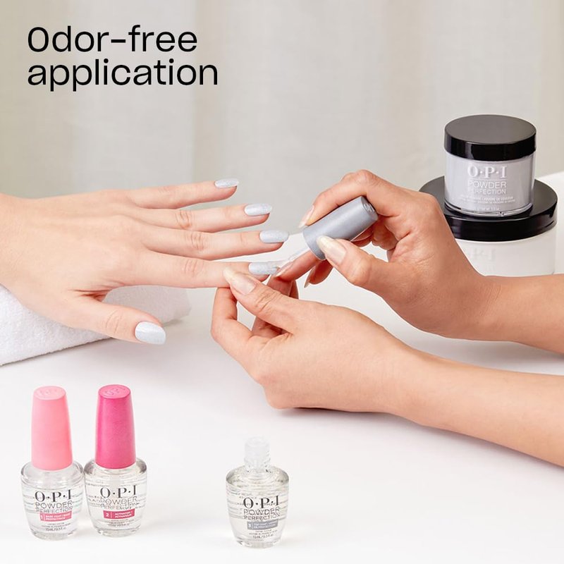 OPI Powder Perfection Suzi Talks with Her Hands | Opaque Muted Gray Crème Nail Dipping Powder | Muse of Milan Collection