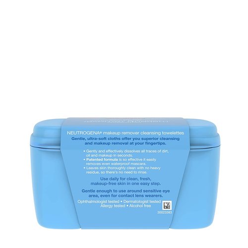 Neutrogena Makeup Remover Cleansing Towelettes, Daily Face Wipes to Remove Dirt, Oil, Makeup & Waterproof Mascara, 25 ct. (Pack of 6)