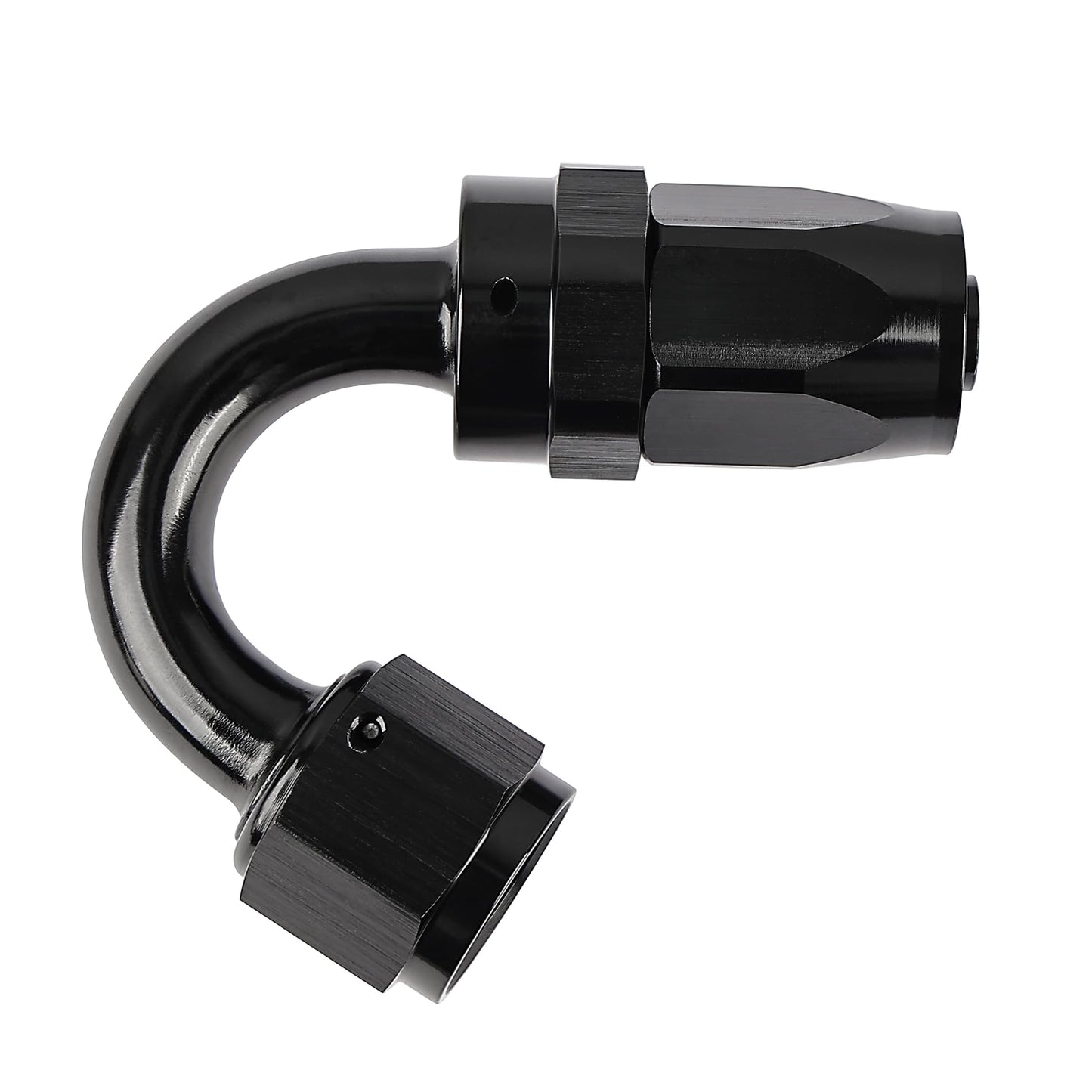 EVIL ENERGY 12AN Hose End Fitting 150 Degree Swivel for CPE Braided Fuel Hose Black