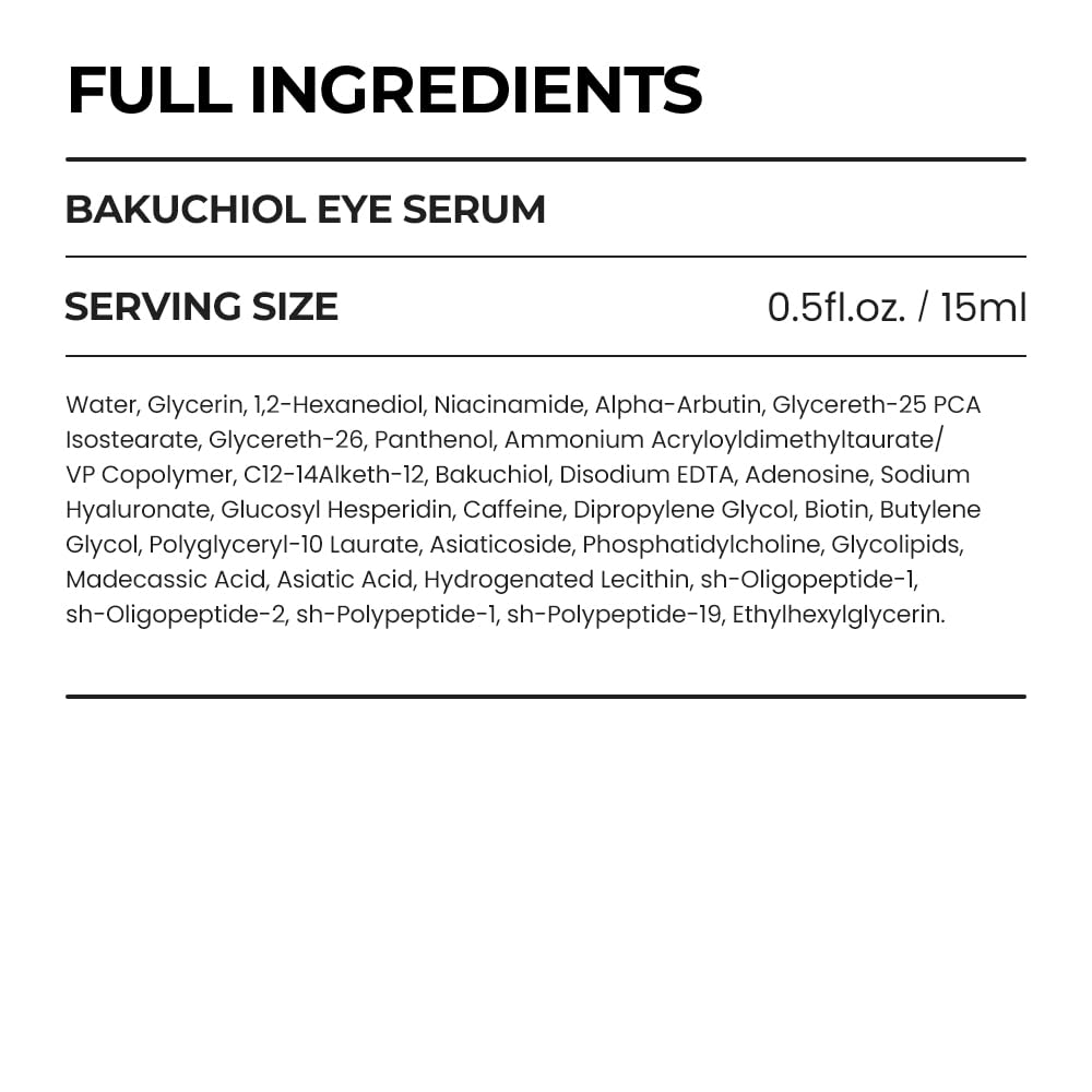 [SKIN&LAB] Bakuchiol Eye Serum with Caffeine, Roll-on Korean Under Eye Serum, Anti-Aging Wrinkle Care for Fine Lines, vegan, cruelty-free (0.5 Fl Oz)