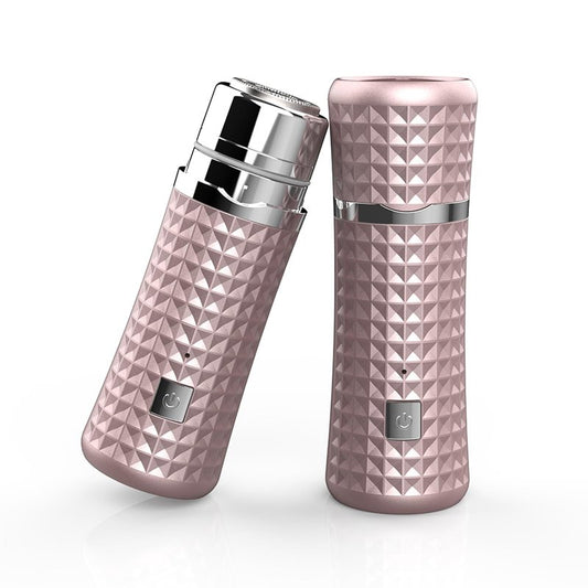 Painless Facial Hair Removal for Women, Electric Face Shaver, Portable Peach Fuzz Trimmer for Lip, Chin & Cheeks, USB-C Rechargeable 90 Mins Cordless Shaver, Gentle for Sensitive Skin (Rose Gold)