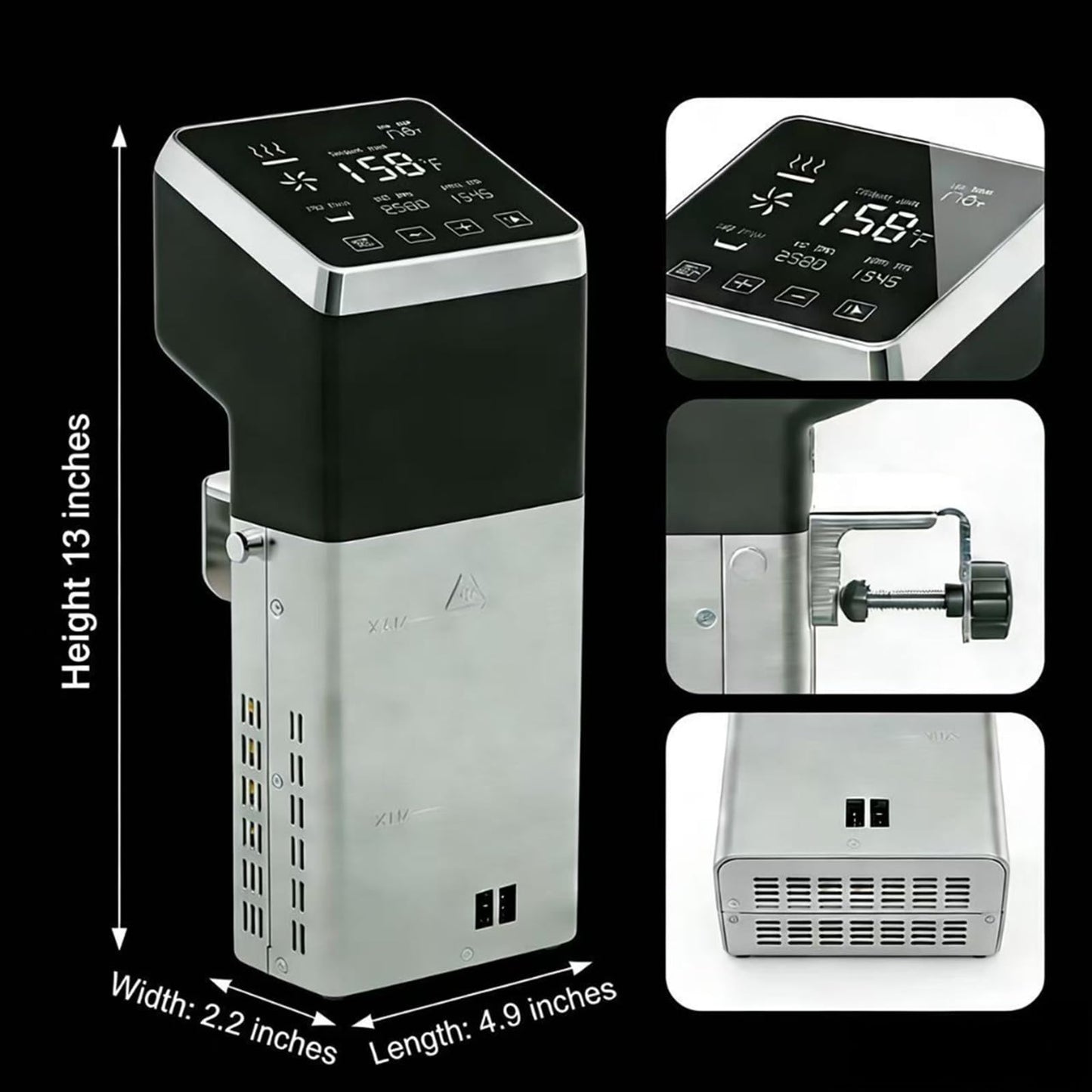 Commercial Sous Vide Precision Cooker 1400W | Fast-Heating Immersion Circulator | Thermal Sous Vide Machine with Accurate Temperature & Timer | IPX7 Waterproof | Quiet | For Restaurants & Home Kitchen