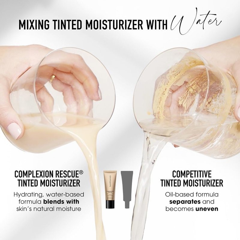 bareMinerals Complexion Rescue Tinted Moisturizer for Face with SPF 30, Full Size, Wheat 4.5, Vegan, Cruelty-Free & Dermatologist-Tested