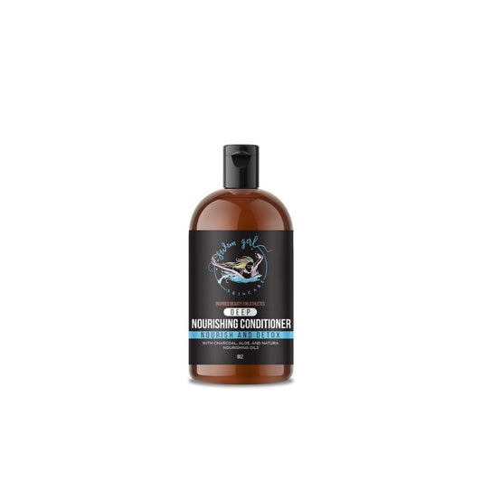 Swim Girl Skincare | Deep Nourishing Conditioner | Nourish and Detox | With Charcoal, Aloe, and Natural Nourishing Oils | Inspired Beauty for Athletes | 8 fl oz (Pack of 1)