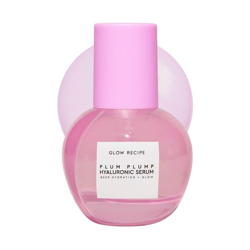 Glow Recipe Plum Plump Hyaluronic Acid Serum, Hydrating + Plumping Face Serum, Korean Serum with Vitamin B5, Barrier Support + Antioxidants, Vegan (30ml)