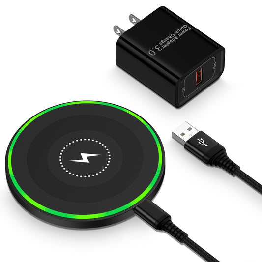 15W Wireless Charger Fast Charging Pad for Motorola Moto G Power 2025/razr+/G Stylus 5G 2025/Edge+, Android Wireless Charging Station with 18W Adapter for Samsung Galaxy S26 S25 Ultra S24 FE, Pixel 10
