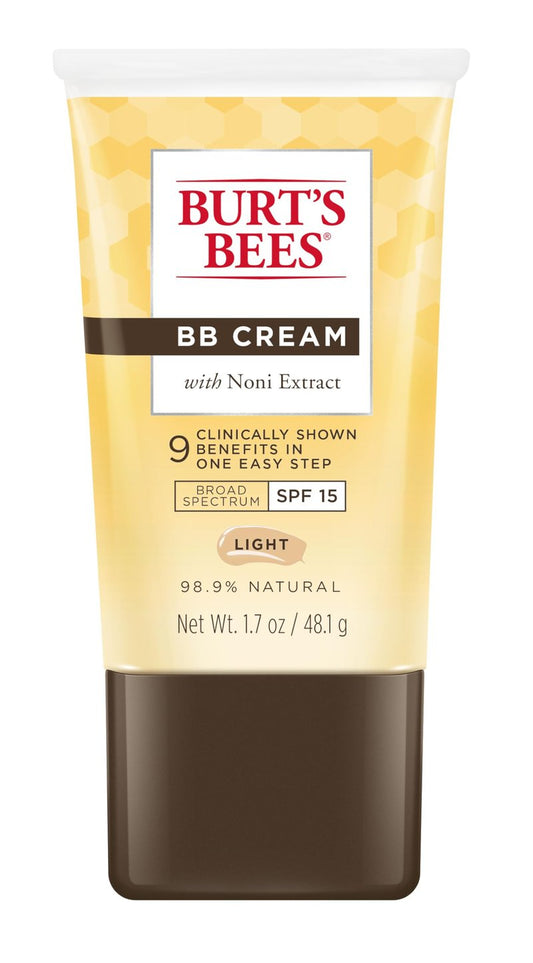 Burt's Bees BB Cream With SPF 15, Broad-Spectrum Sunscreen Tinted Lotion for All Skin Types, 98.9 Percent Natural Origin Skin Care, Medium, 1.7 oz. Tube