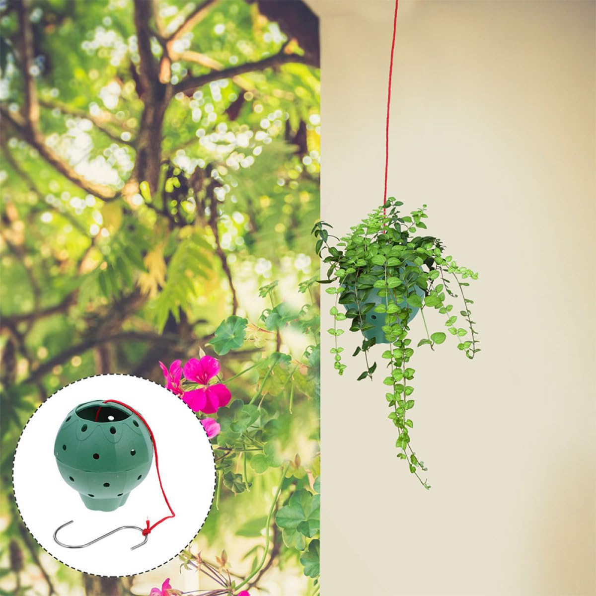 HOODANCOS 5pcs Plastic Strawberry Jar Planters with Side Holes for Succulents and Seed Starting, Multi-Hole Nursery Pots for Indoor Hanging Gardening and Bonsai Growing