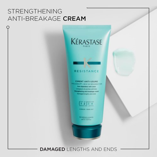 Kerastase Resistance Force Architecte Shampoo & Ciment Anti-Usure Conditioner Set For Weak and Damaged Hair - Repairs Damaged Ends With Pro-Keratine Complex