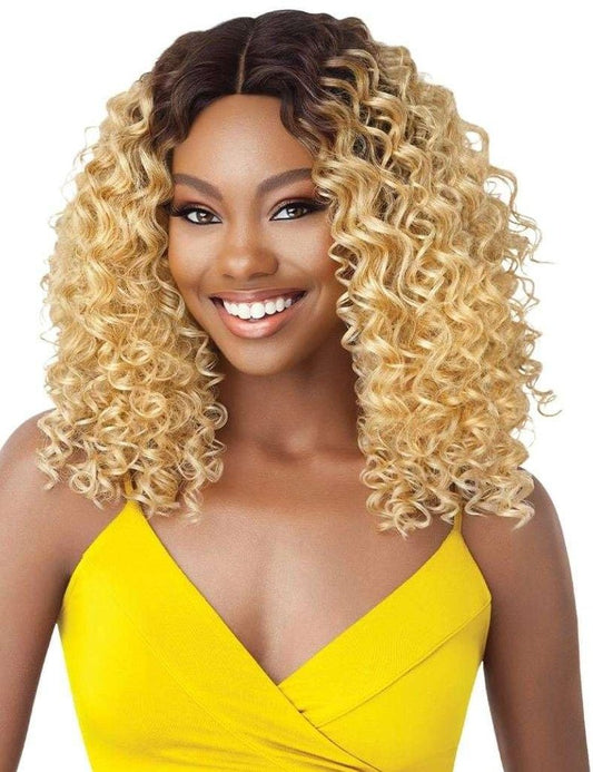 THE DAILY WIG Outre Synthetic Hair Lace Front Wig Hand-Tied Lace Part Wig Deandra (S1B/30)
