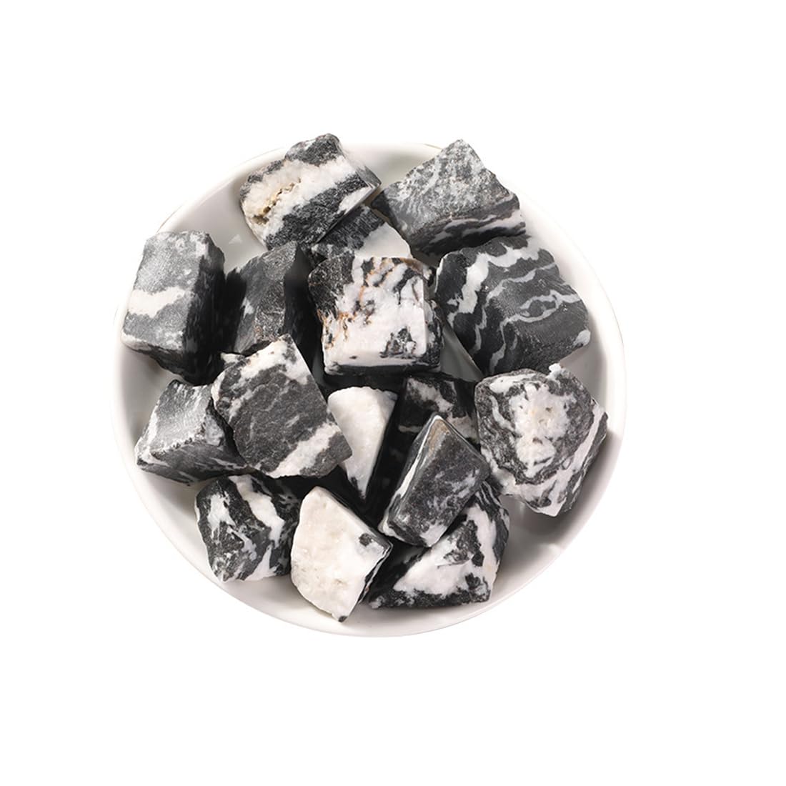 Zebra Onyx Raw Crystals, Large 1.25-2.0" Healing Crystals Natural Rough Stones Crystal for Tumbling, Cabbing, Fountain Rocks, Decoration, Polishing, Wire Wrapping, Wicca & Reiki