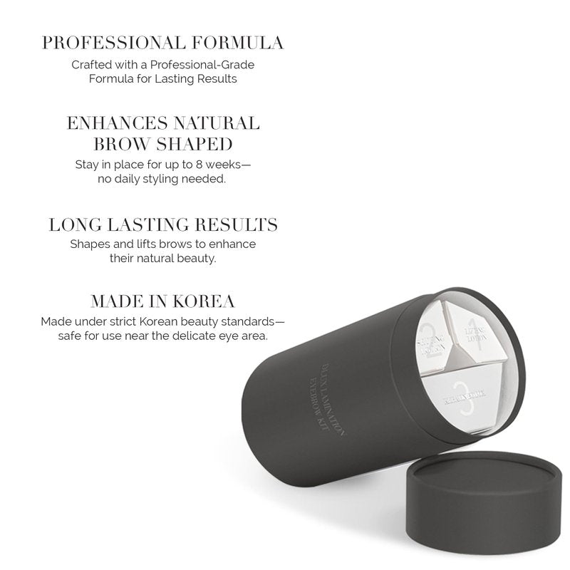 DLUX PROFESSIONAL Luxury Keratin Brow Lamination Kit for Eyebrow Lift, Eyebrow Curling, Lift Kit, Lifting,Perm Sensitive Skin Users
