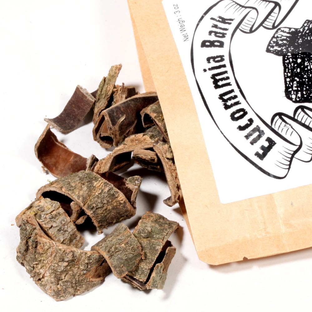 EidolonGreen [China Medicinal Herb]Organic Eucommia Bark, Natural Wild-Crafted Eucommia Ulmoides (Du Zhong/杜仲/두충) Dried Bulk Herbs 3 Oz (88g)