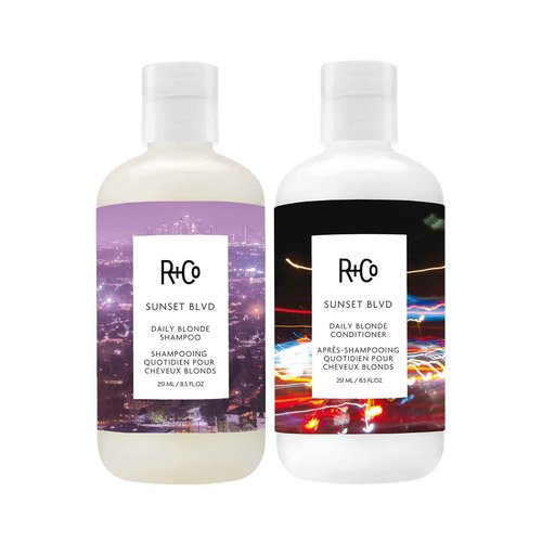 R+Co Sunset Blvd Daily Blonde Shampoo + Conditioner Duo 8.5 Fl Oz (Set of 2)