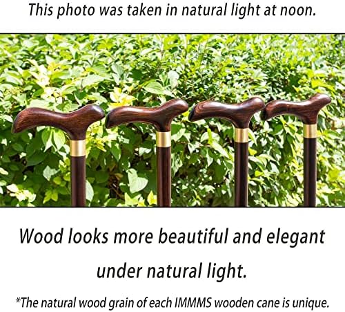 Handcrafted Folding Cane – Luxury African Blackwood Walking Cane for Men – Elegant Wood Walking Stick with Brass Accents, Gift Box, Travel Bag, Wrist Strap & Spare Tip.