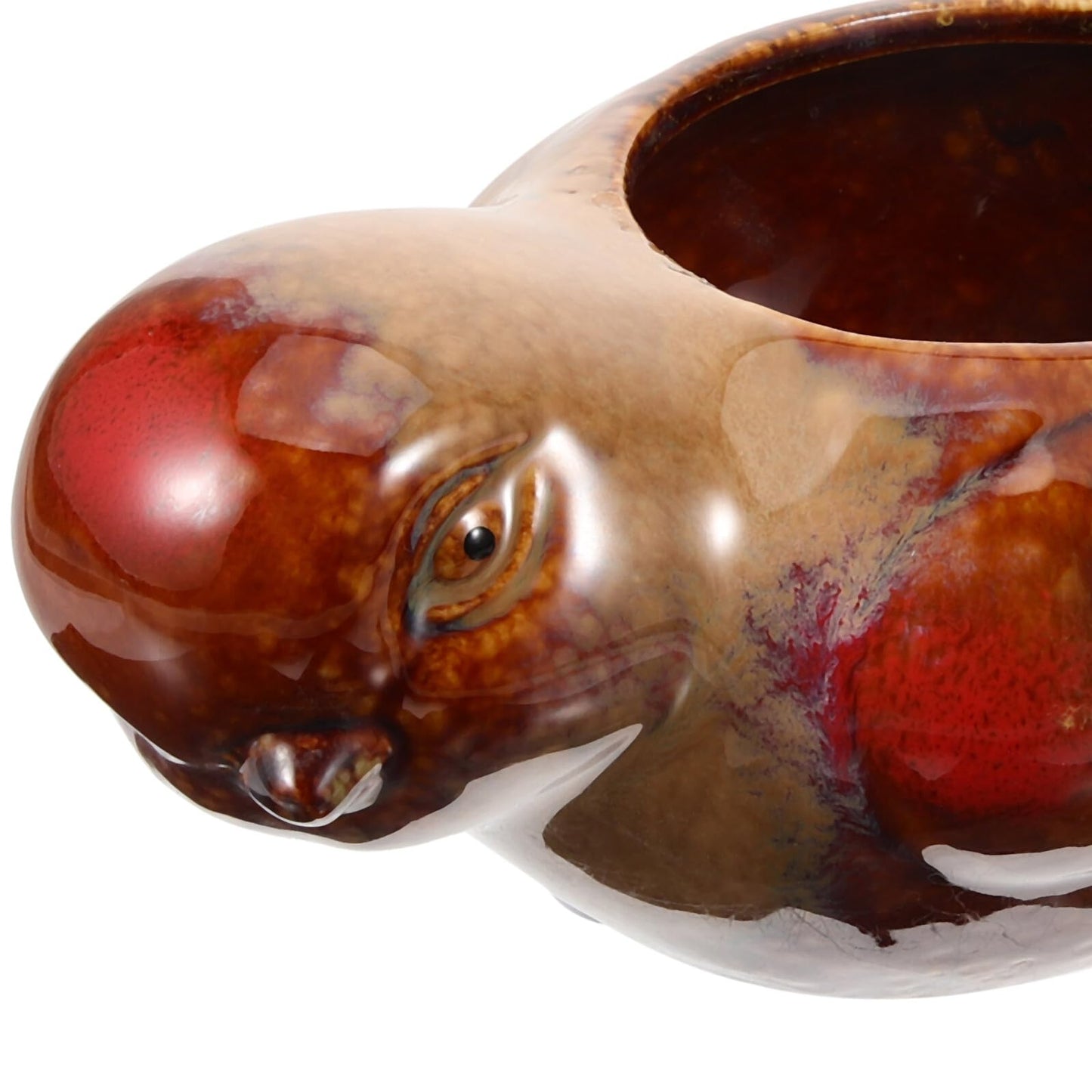 GAROZATION Ceramic Bird Shaped Succulent Planter Pot for Small Indoor Plants, Glazed Clay Material, Decorative Outdoor Garden Flower Pot, 1pcs Ceramic Planter