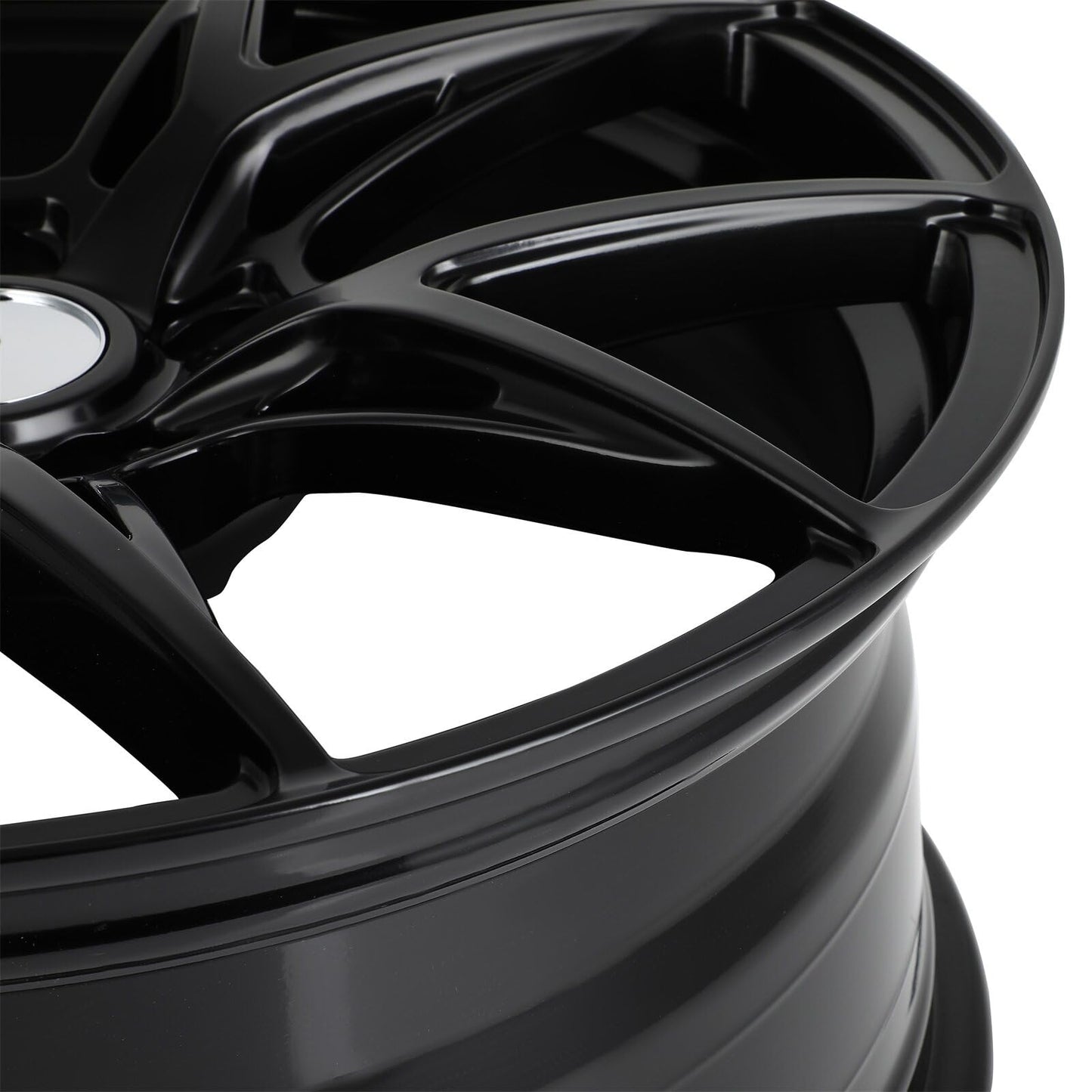 SCITOO wheel rims size:18 * 8.0in,ET:40,H/PCD:5 * 114.3,CB:73.1,1 pcs MATT BLACK
