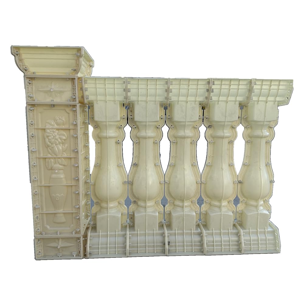 Roman Column Railing Mold, 89cm, Balcony Guardrail Vase Handrail, Cement Pillar Fence, European Style