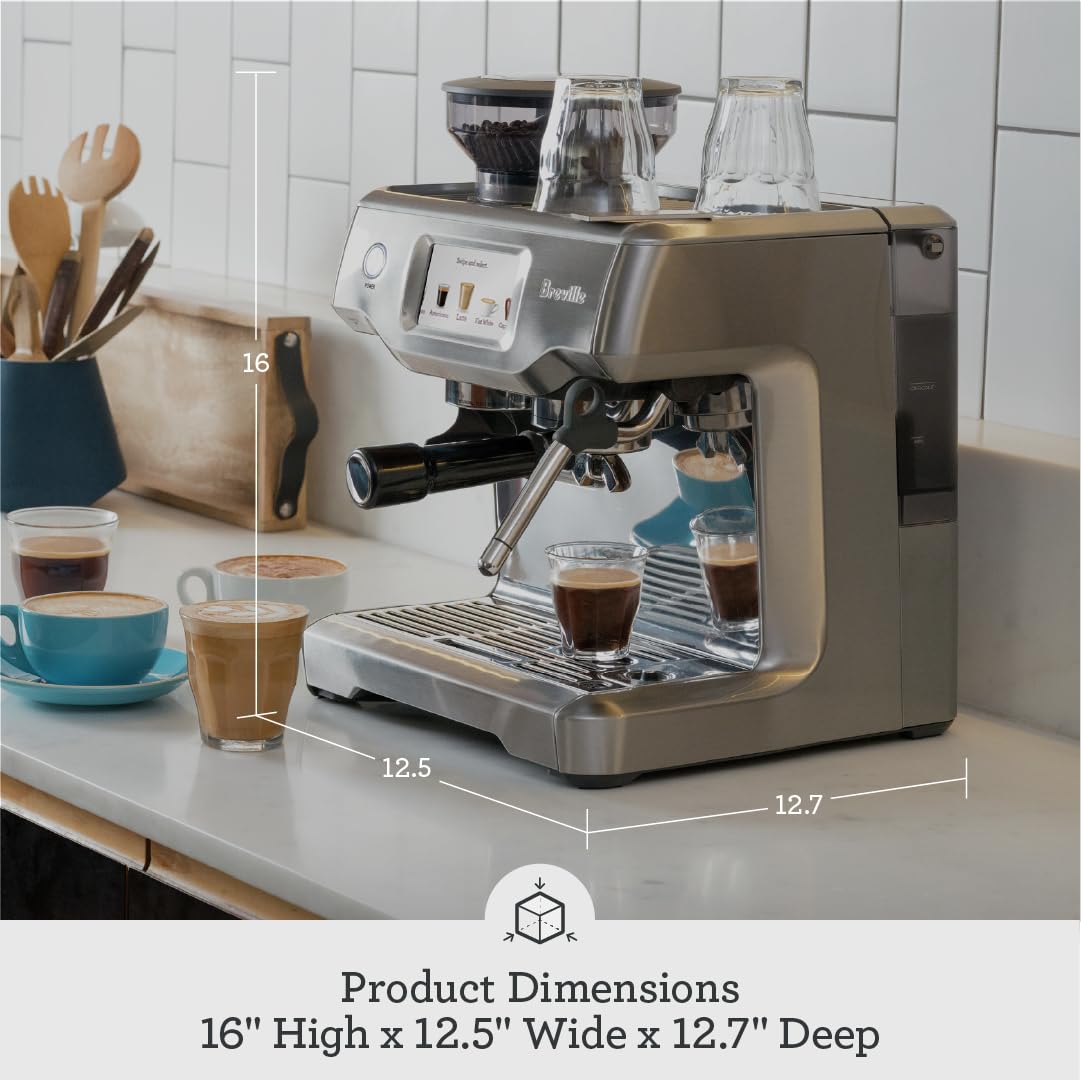 Breville RM-BES880BSS1BUS1 Barista Touch Espresso Machine, Brushed Stainless Steel (Certified Remanufactured)