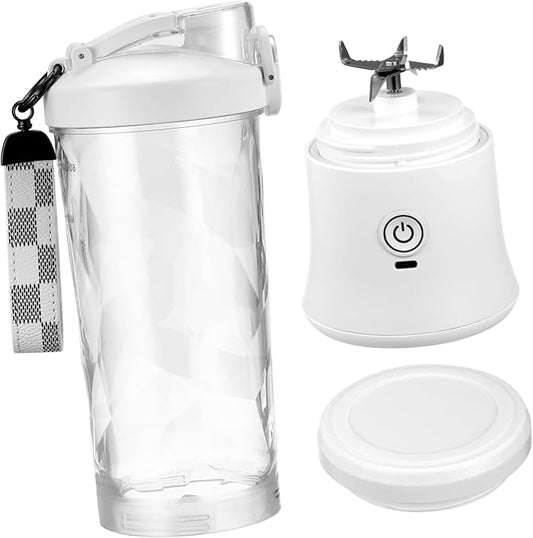 Portable Fruit Juicer Travel Cup Battery Powered Blender for Fresh Juice Lightweight Design for Office Gym Home Use Easy Operation with Transparent Cup