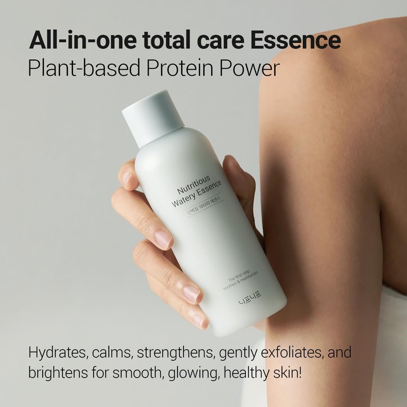 NEAF NEAF Nutritious Watery Essence, All-in-one Power Plant-Protein Toner for Soothing and Hydrating, Gentle Exfoliation, CICA Calming, Niacinamide, Korean Skincare, Glass Skin (180ml / 6.08 fl.oz.)