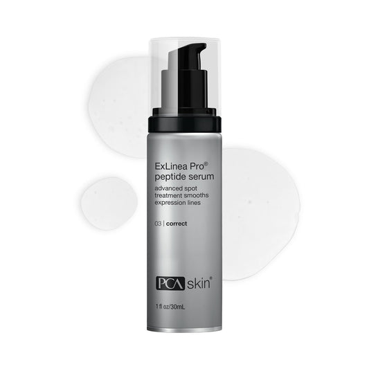 PCA SKIN ExLinea Pro Peptide Serum for Face, Peptide Complex Serum, Helps Lift, Tighten, and Firm Skin and Reduces Wrinkle Depths, Hydrating Anti Aging Serum for Women, 1.0 oz Pump