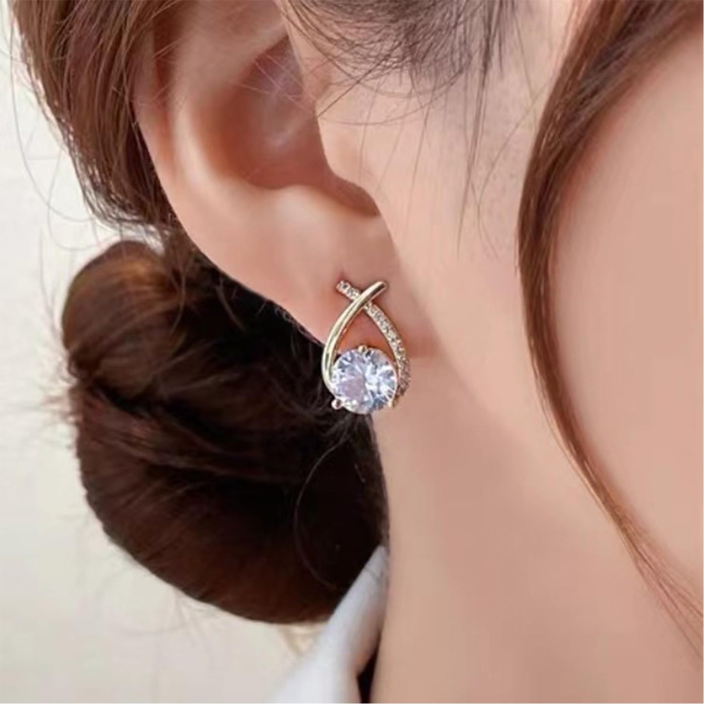 Halolux Lymphvity Germanium Earrings for Women Atheniz Lymphatic Earrings Halolux Lymphatic Germanium Earrings CZ Zircon Earrings Lymphatic Drainage Earrings for Women (A)