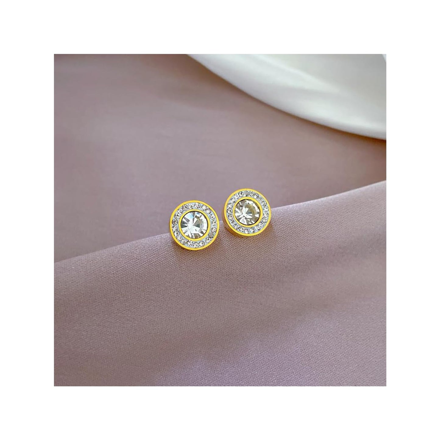 Lymphatic Earrings, 2 Pairs Histone Lymphvity Magnetotherapy Germanium Earrings Gold Silver Hypoallergenic Unique Elegant Hoop For Women Men Jewelry Gift (Gold and Silver)