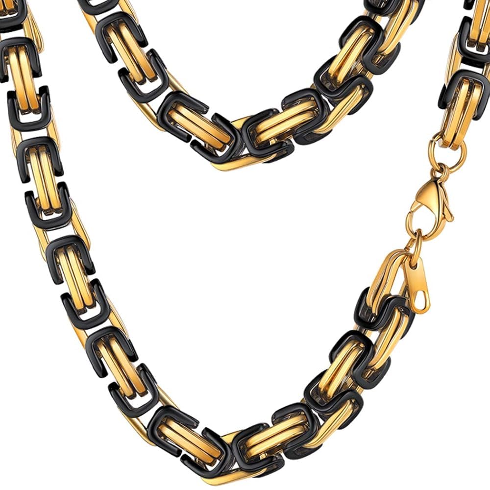PROSTEEL Neckless For Men Chain Black Chunky Chains Long Necklace 30 Inch