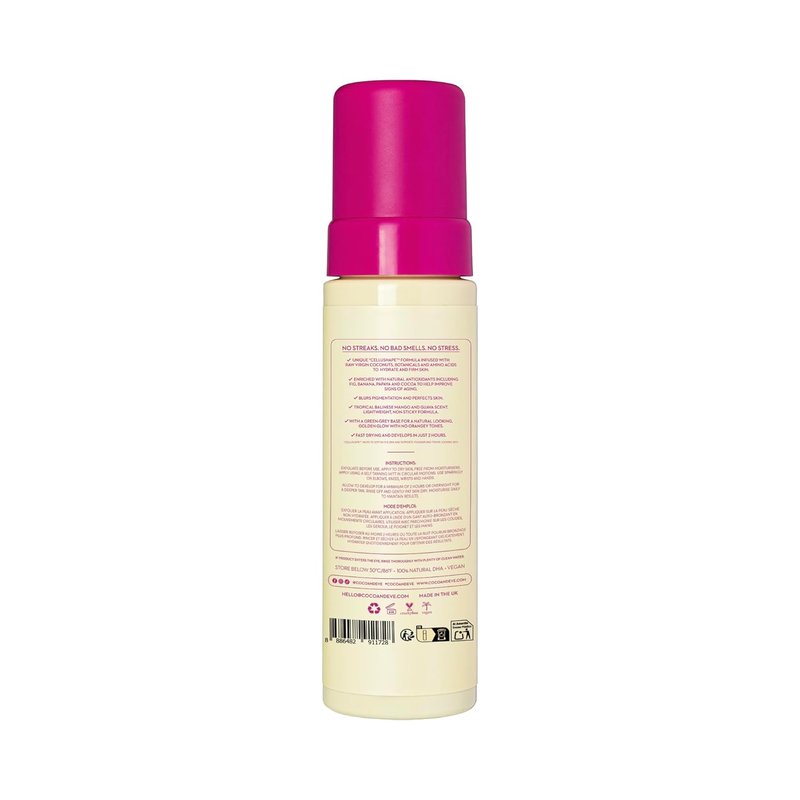 Self Tanner Foam Bundle - Medium Streak-Free Sunless Tanning Mousse with Mitt Applicator & Kabuki Brush | Vegan & Cruelty-Free