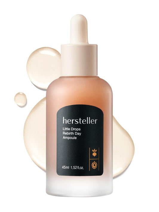 hersteller Little Drops Rebirth Day Ampoule 45ml, 1.5 Fl Oz Enhance Skin Texture Beetroot Extract Calming Vegan Facial Skin Plumper Looking Korean Skincare