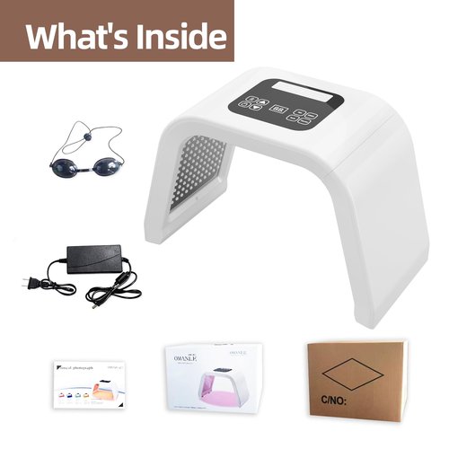 PAIM NRE Multi Color LED Face Mask, Portable Red Light Therapy Mask, Home and Travel Skin Care