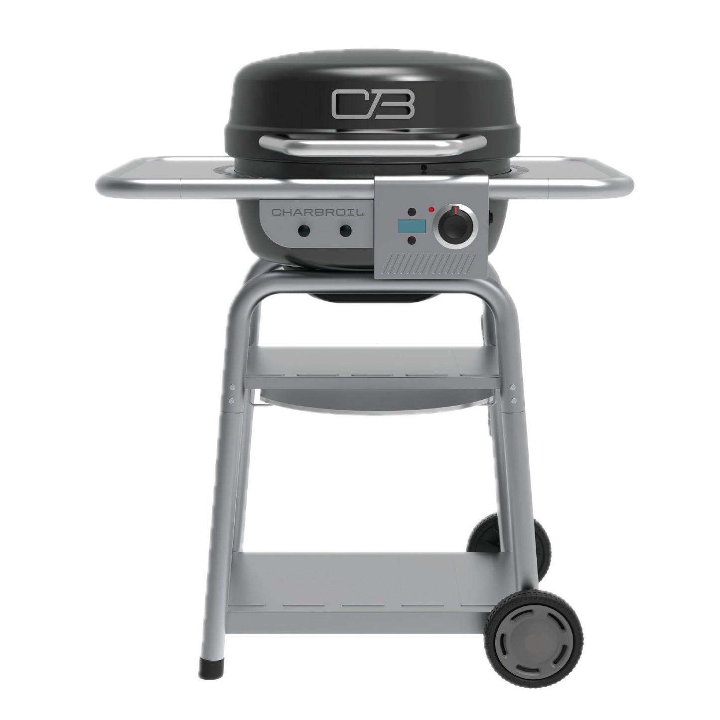 Charbroil 3-in-1 Dual Fuel Outdoor Bistro Pro Electric Grill & Griddle + Charcoal Mode BBQ, Black - 25302145