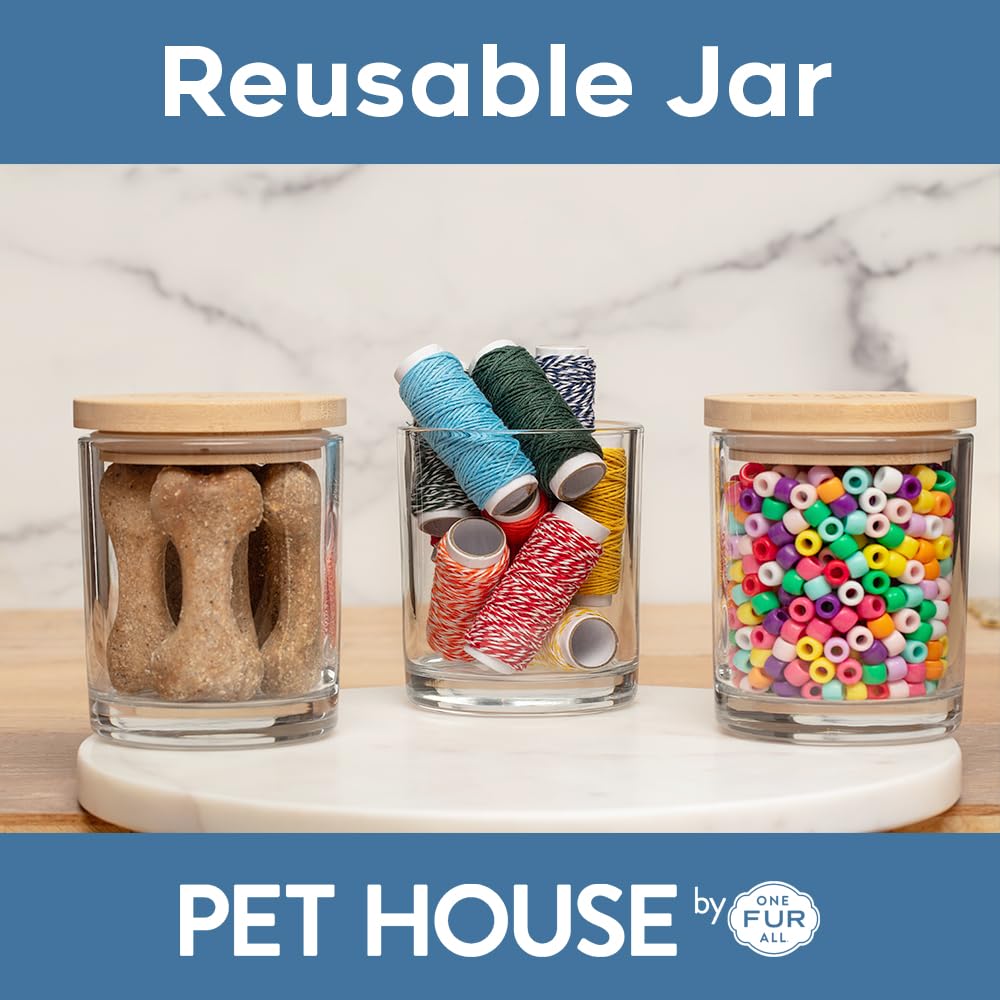 Pet House Candles, Clean Long-Burning, Scented Pet Friendly Candles, Plant-Based, 60 Hour Burn Time - Ocean Driftwood, 9 oz